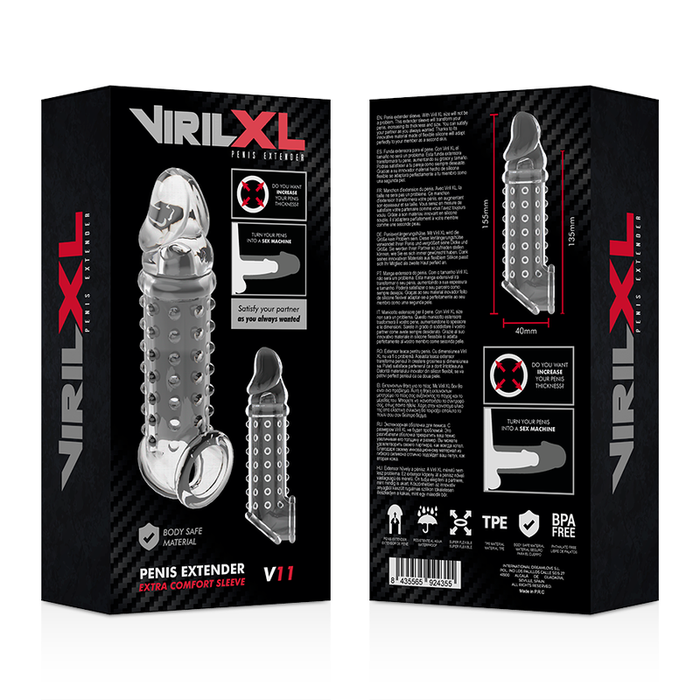 Virilxl - Extension Y Funda  De Pene  V11 Transparente
