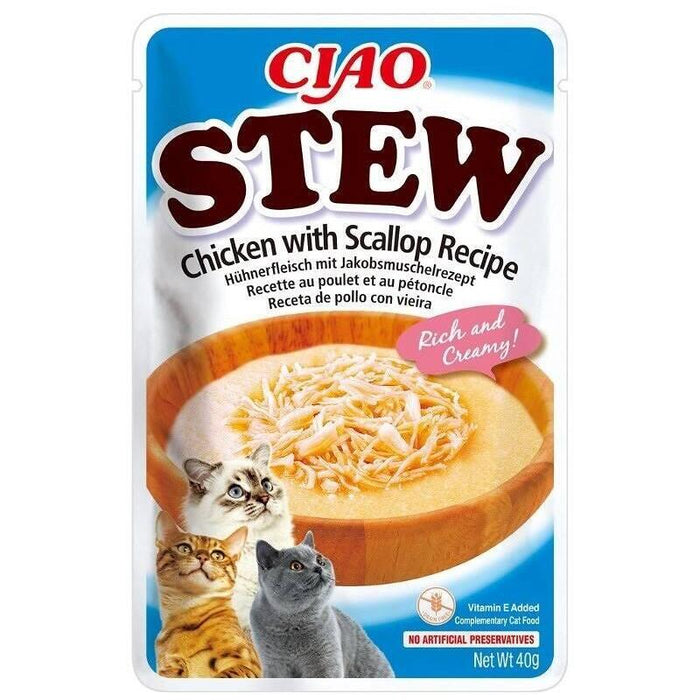 Inaba Ciao Plato De Pollo Con Vieiras 40g