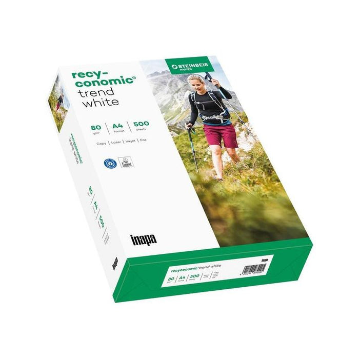 Inapa Recyconomic Trend Blanco, Papel Din A4 (500 Hojas), 80 G/M² 2100011086