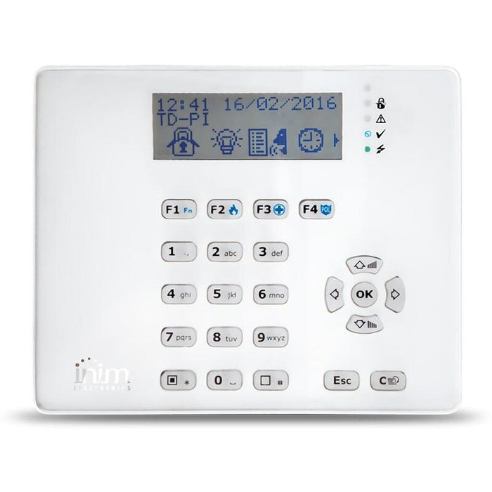 Inim Aria-W Teclado Lcd Vía Radio. 4 Leds De Señalización. Requiere 2 X Cr17450 Incluidas. Grado 2