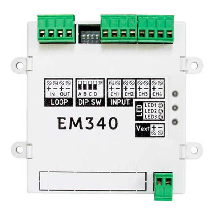 Inim Em340 Módulo Analógico Direccionable Con 4 Entradas Supervisadas