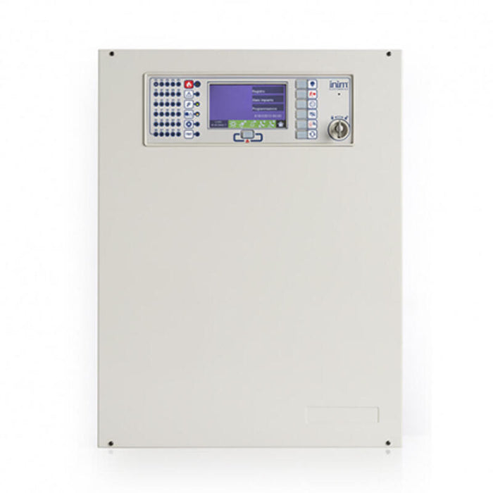 Inim Previdia-C200lg Central Analógica De 2 Lazos No Ampliable De 240 Puntos. Caja Grande Con Alimentador De 4a Y Baterías De 17ah. Color Gris
