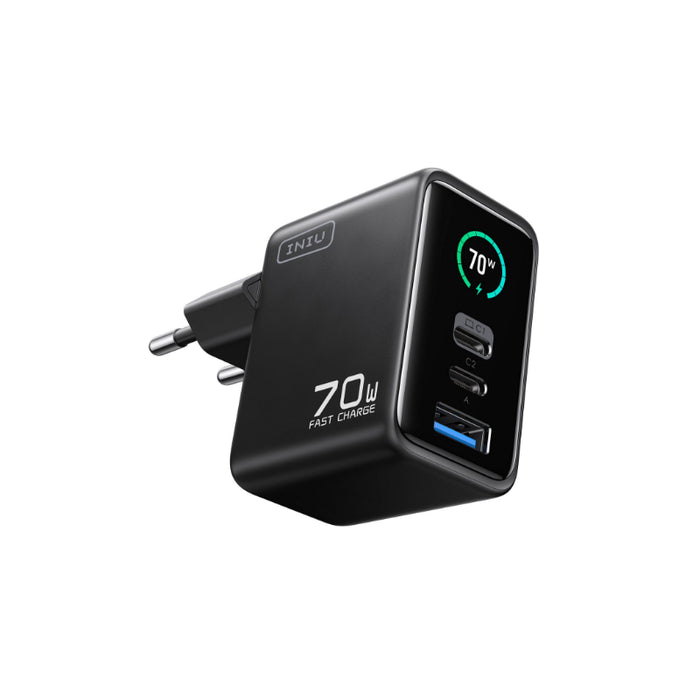 Iniu Cargador Display Leopard 70w 2usb-C+ 1usb-A