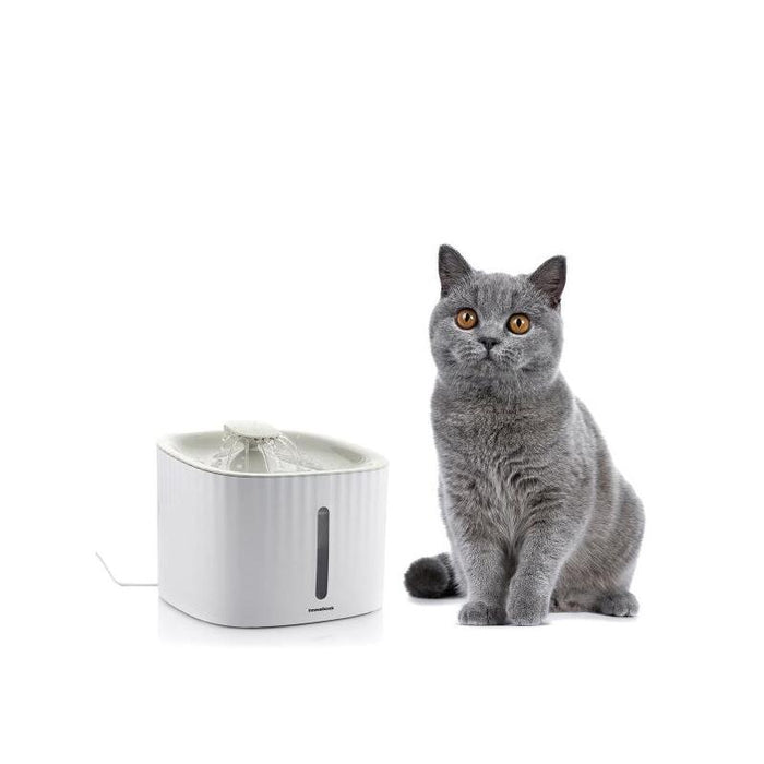 Innovagoods Drinkatt Fuente Usb Para Mascotas - Capacidad 3l - Silenciosa - Filtros Reutilizables - 3 Modos De Flujo -
