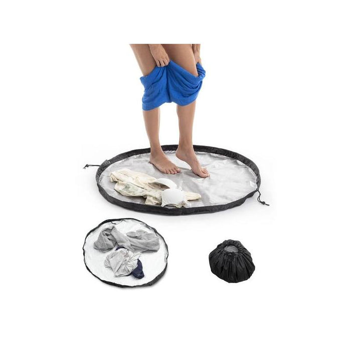 Innovagoods Gymbag Esterilla Para Vestuarios Y Bolsa Impermeable 2 En 1 - Superficie Impermeable - Cierre Rapido Con