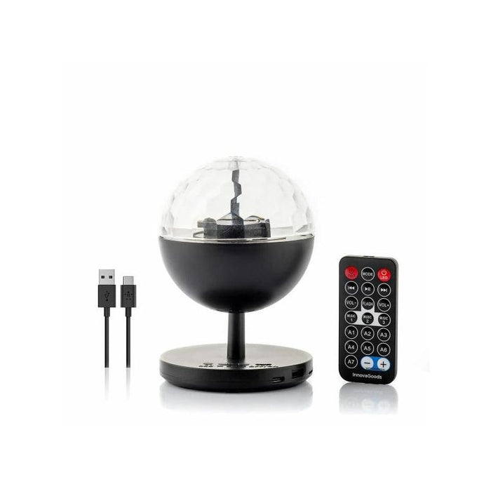 Innovagoods Istarlyt Proyector Led Recargable Con Altavoz - Bluetooth - Bateria 800mah - Mando A Distancia - Funcion