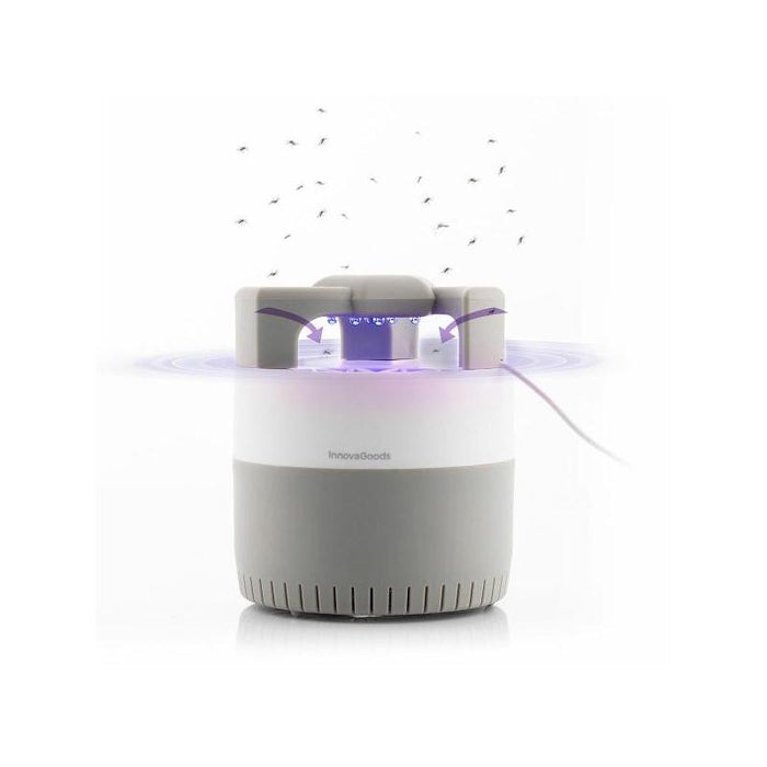 Innovagoods Kl Silen Lampara Usb Antimosquitos Por Succion - Luz Led Uv - Silenciosa - Alcance Hasta 50m2 - Facil