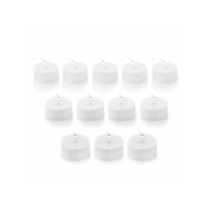 Innovagoods Romandle Pack De 12 Velas De Te Led - Luz Calida - Efecto Llama - Duracion Hasta 75min - Pack De 2 Set De