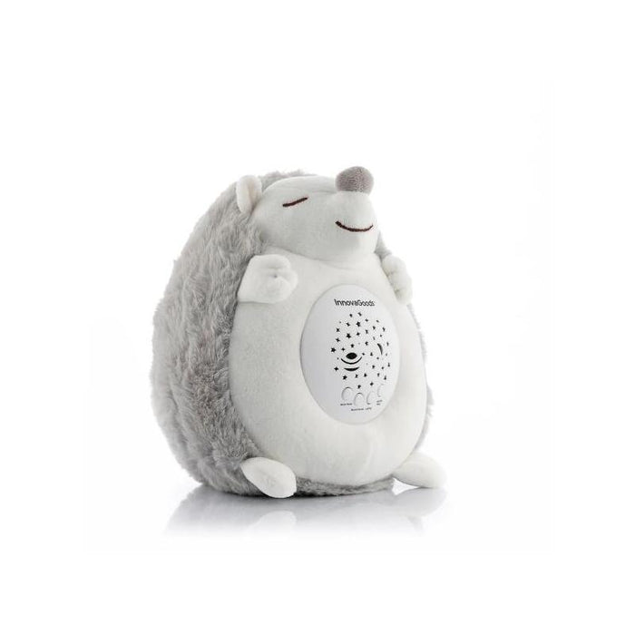 Innovagoods Spikey Erizo De Peluche Con Ruido Blanco Y Proyector Quitamiedos - Luz Led Rgb - Apagado Automatico -