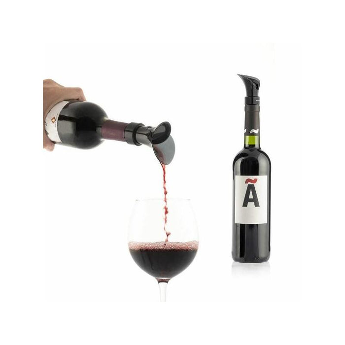 Innovagoods Wintopp Tapon Dispensador De Vino 2 En 1 Con Aireador - Multifuncion - Cierre Hermetico - Antigoteo - Facil