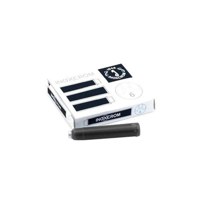 Inoxcrom Cartucho Tinta Estilográfica Negro Caja 6 Ud