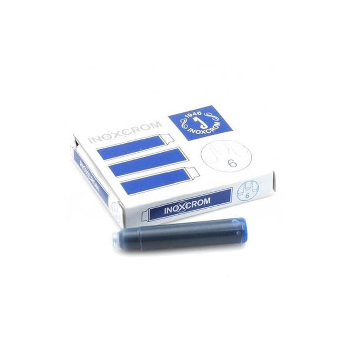 Inoxcrom Tinta Estilográfica Azul Estuche 6 Cartuchos
