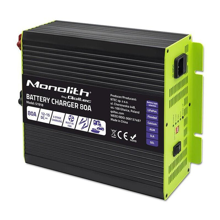 Inteligentna Ladowarka Do Akumulatorów Lifepo4 Agm Gel Sla 80a 12v