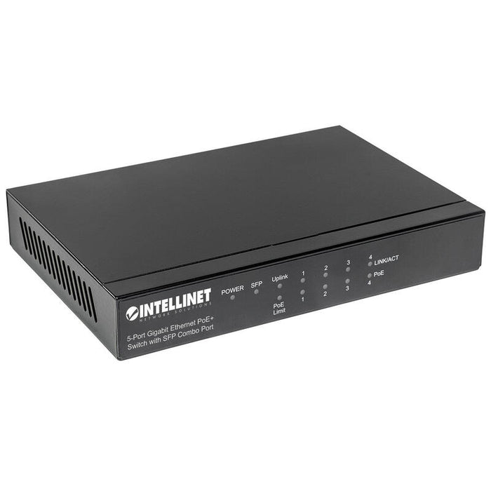 Intellinet Switch 5-Port Gigabit Poe+ Desktop 4xsfp