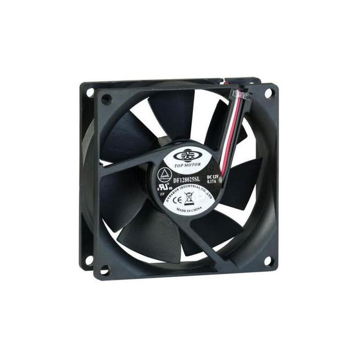 Inter-Tech Ventilador 80mm Bulk 80x80x25mm, Negro