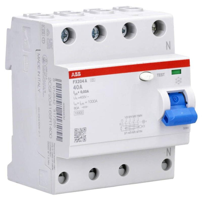 Interruptor Diferencial Fx204a-40 0,03 4p,Tipo A,40a,30ma 2csf204165r1400