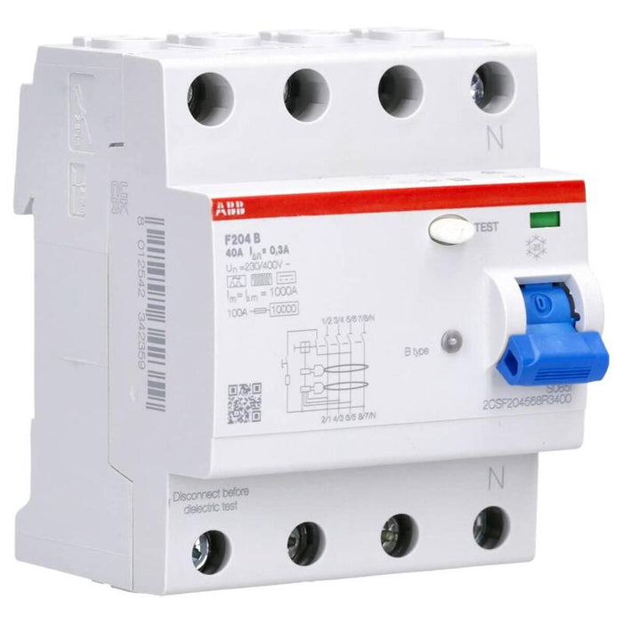 Interruptor Diferencial Tipo B F204b-40 0,3 4p 40a 300ma Allstromsensitiv