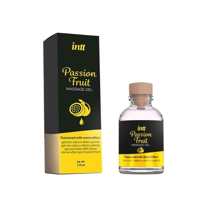 Intt Massage & Oral Sex - Gel De Masaje Sabor A Fruta De La Pasión Efecto Calor