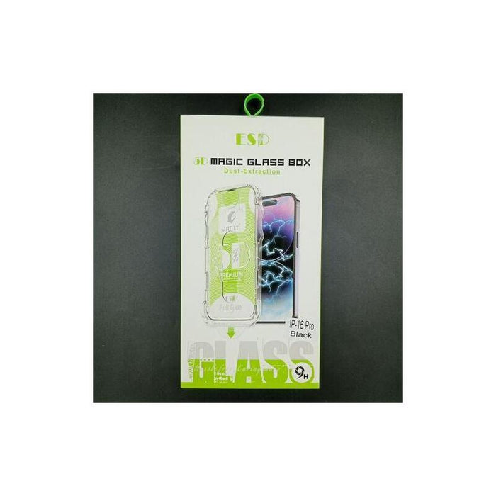 Iphone 16 Pro Screen Protector Tempered Glass 9h With Installation Frame Transparent