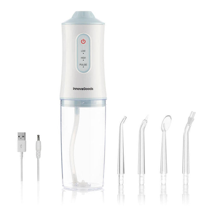 Irrigador Dental Recargable Portátil, Denter, 4 W, 6 X 6 X 21 Cm