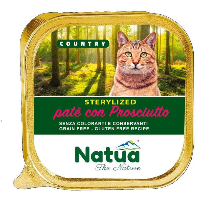 Jamón Esterilizado Natua Country - Jamón Para Gatos Esterilizados Comida Húmeda Para Bandeja De Gatos 100g