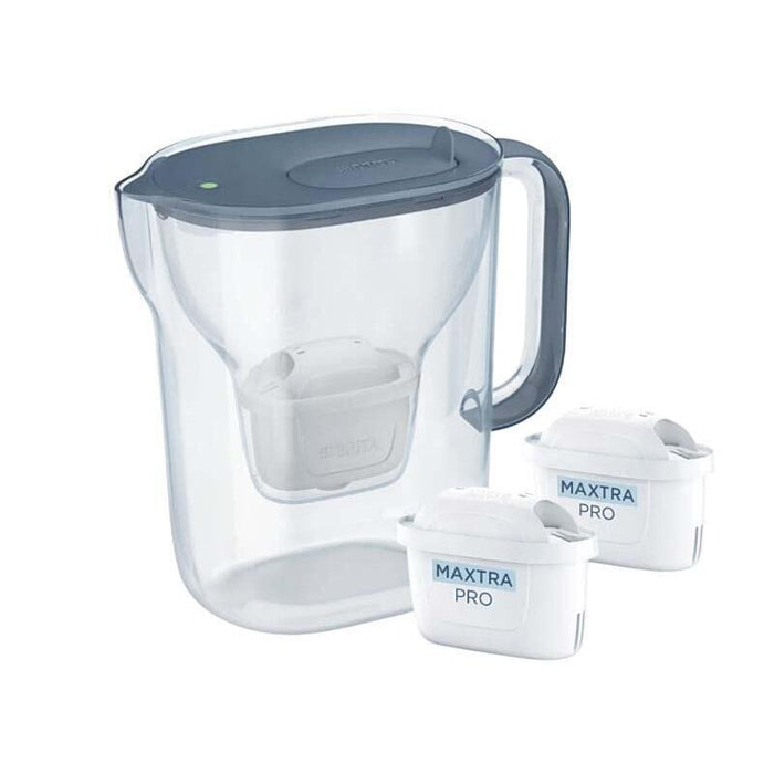 Jarra Filtrante Brita Style Essential + 2 Cartuchos Maxtra Pro Pp (2,4 L Azul Oscuro)