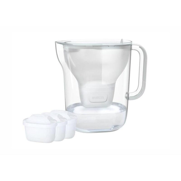 Jarra Filtrante Brita Style Essential Xl Blanca + 3 X Filtro Mx Pro Pure Performance
