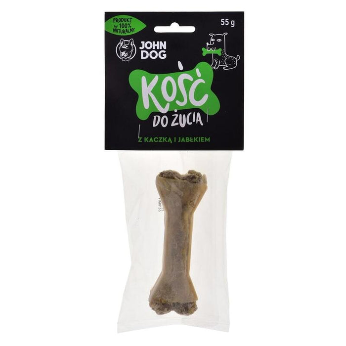 John Dog Chewing Bone With Duck And Apple - Masticable Para Perros - 12 Cm