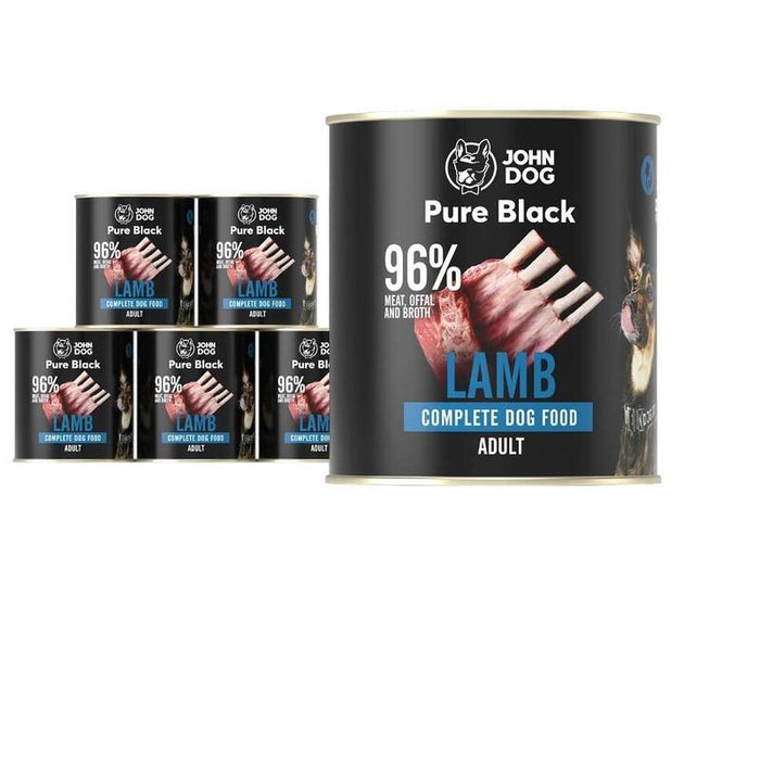 John Dog Pure Black Dorosly Jagniecina Karma Mokra Para Perro 800g*6