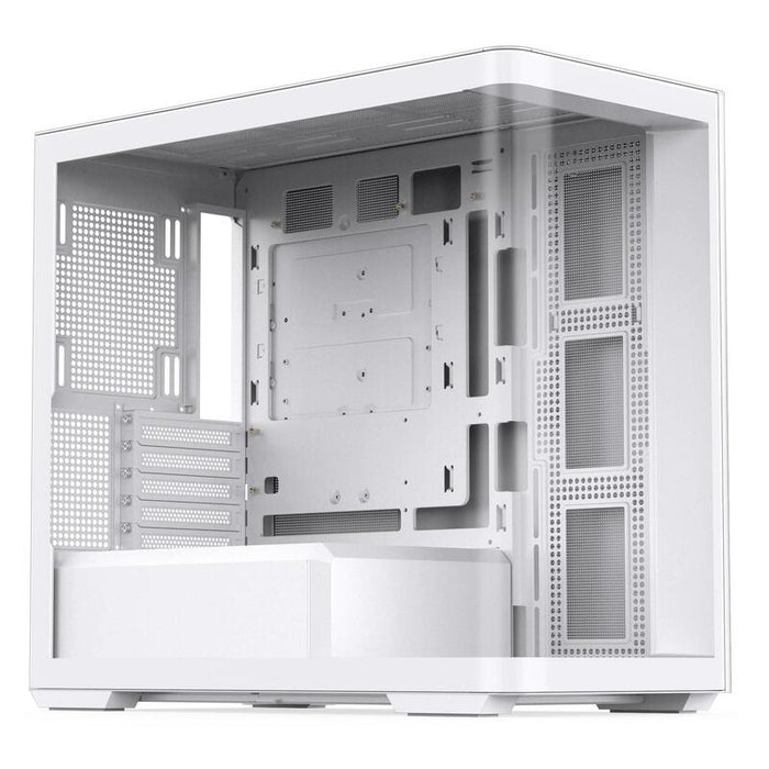 Jonsbo D300 Midi-Tower, 270 Grad, Tempered Glass - Blanco