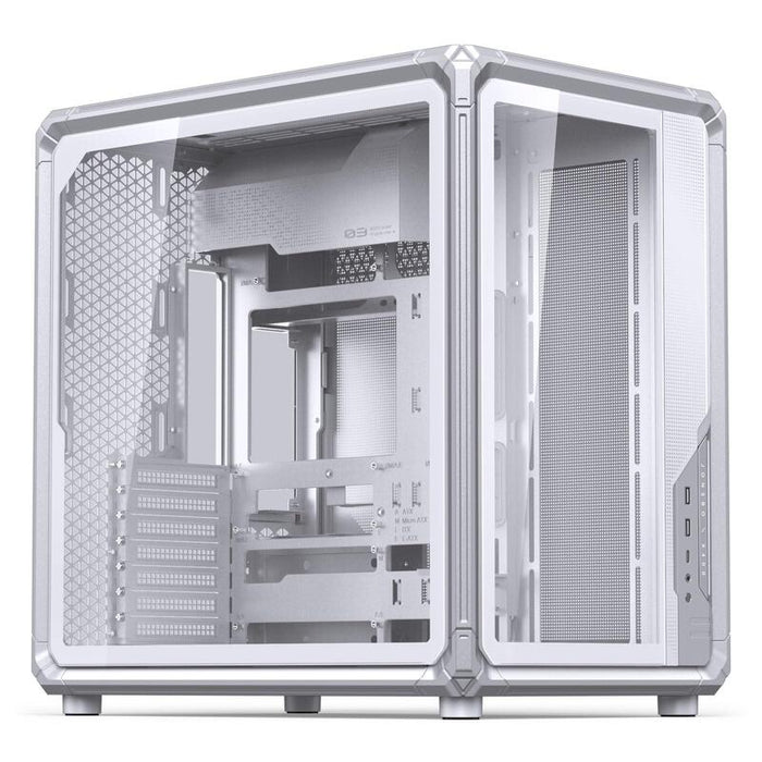 Jonsbo X400 Pc Carcasa, Midi Tower, Atx, Tempered Glass - Blanco