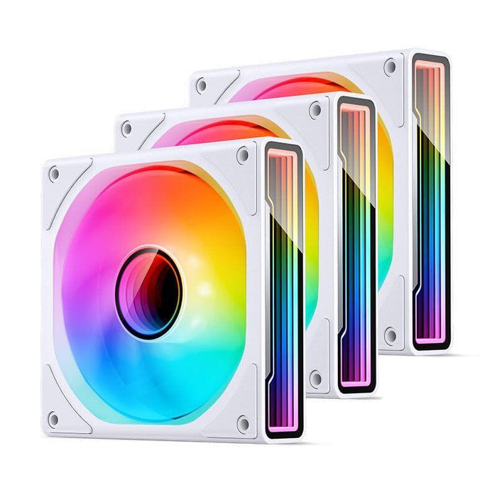 Jonsbo Zk-120w Pwm Ventilador, A-Rgb - 120mm, Blanco, Pack De 3