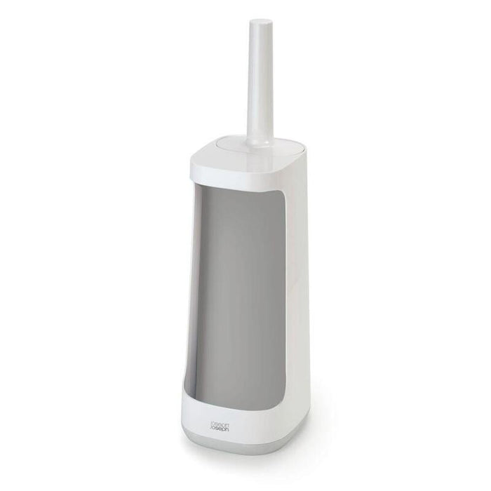 Joseph Joseph Flex Plus Brosse Toilettes Avec Rangement, Plastique, Blanc/Gris, 11,4 X 13,6 X 45,3 Cm