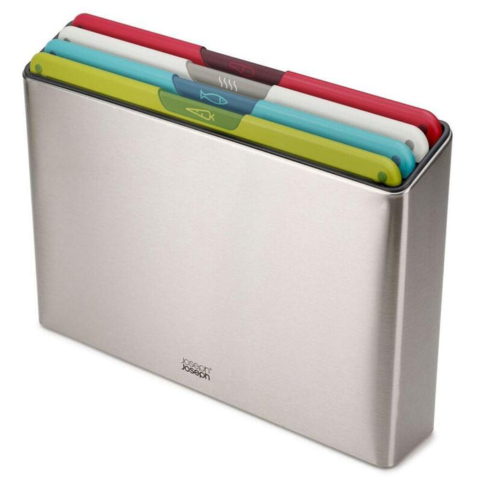 Joseph Joseph Folio Icon Steel 4-Pc Multic.Chopping Board Set