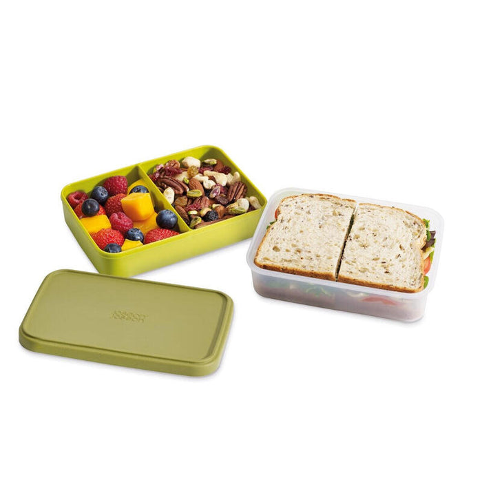 Joseph Joseph Goeat Lunch Box Táper Verde, Transparente Silicona 1,2 L