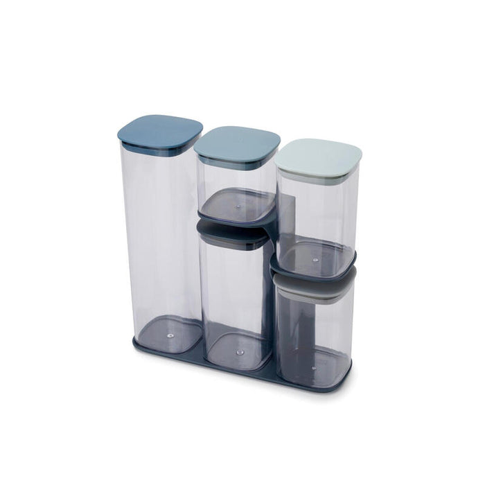 Joseph Joseph Podium Rectangular Establecer Azul, Transparente 5 Pieza(S)