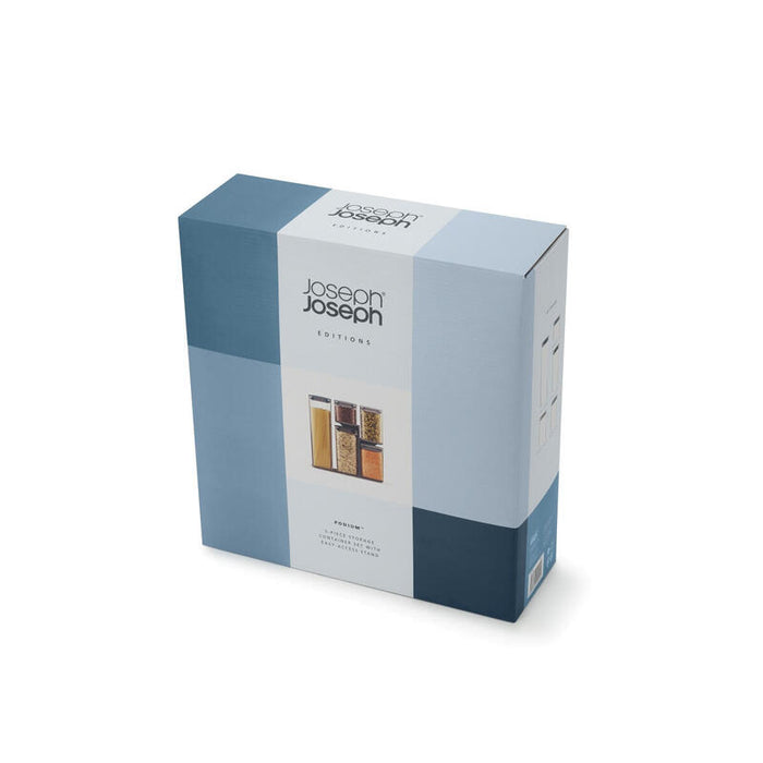 Joseph Joseph Podium Rectangular Establecer Azul, Transparente 5 Pieza(S)