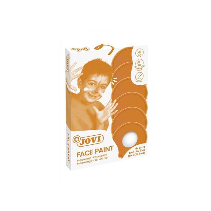 Jovi Estuche De 6 Botes 8ml Maquillaje Crema - Hipoalergenico - Base Grasa - Facil Aplicacion - Gran Cubricion - Sin