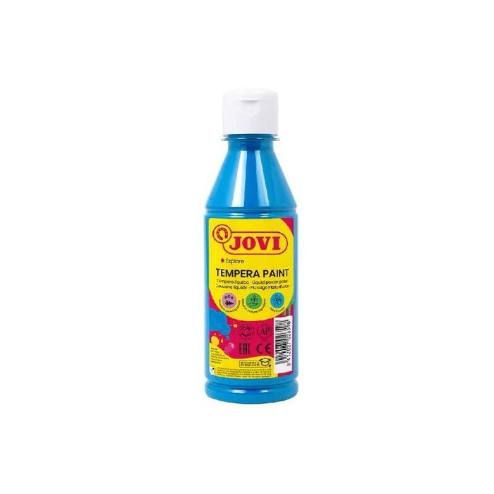 Jovi Témpera Líquida Botella De 250ml Azul Cyan