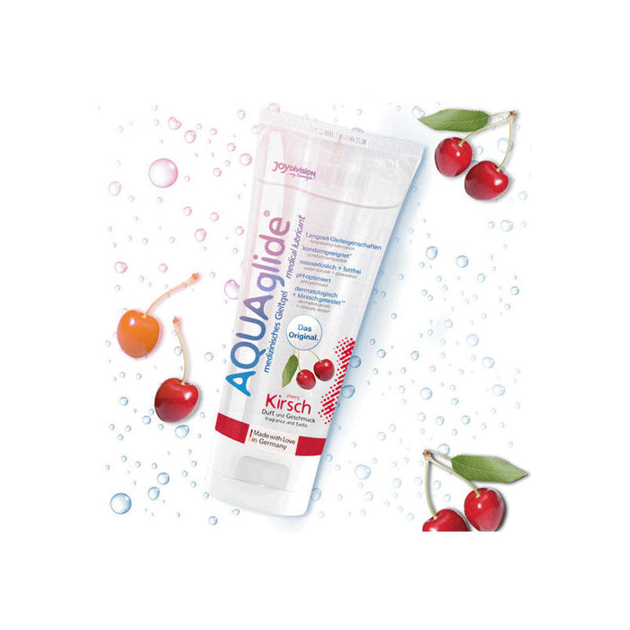 Joydivision Aquaglide - Lubricante Sabor Cereza 100 Ml