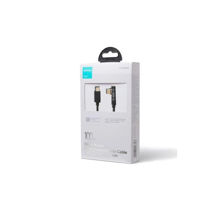 Joyroom Gaming Cable Type-C (Angled) - Type-C (Straight) Cable 100w, 480mb/S, 1.2m, Black (S-Cc100a6)
