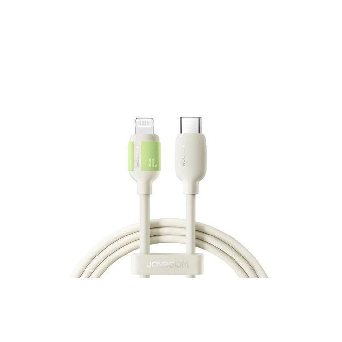 Joyroom Type-C - Lightning Fluorescent Series Cable A53, 30w, 2m, Beige (S-A53)