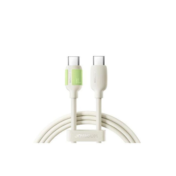 Joyroom Type-C - Type-C Fluorescent Series Cable A53, 60w, 1.2m, Beige (S-A53)