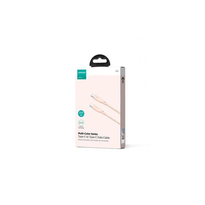Joyroom Usb - Lightning Cable Multi-Color Series A14, 480mb/S, 60w, 1m, Pink (Sa34-Cc3)
