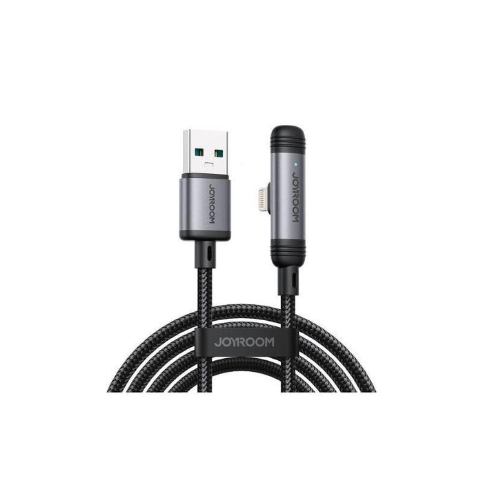 Joyroom Usb - Lightning Enjoyx Series 90 Degree Cable A56, 3a, 480mb/S, 1.2m, Black (S-A56)