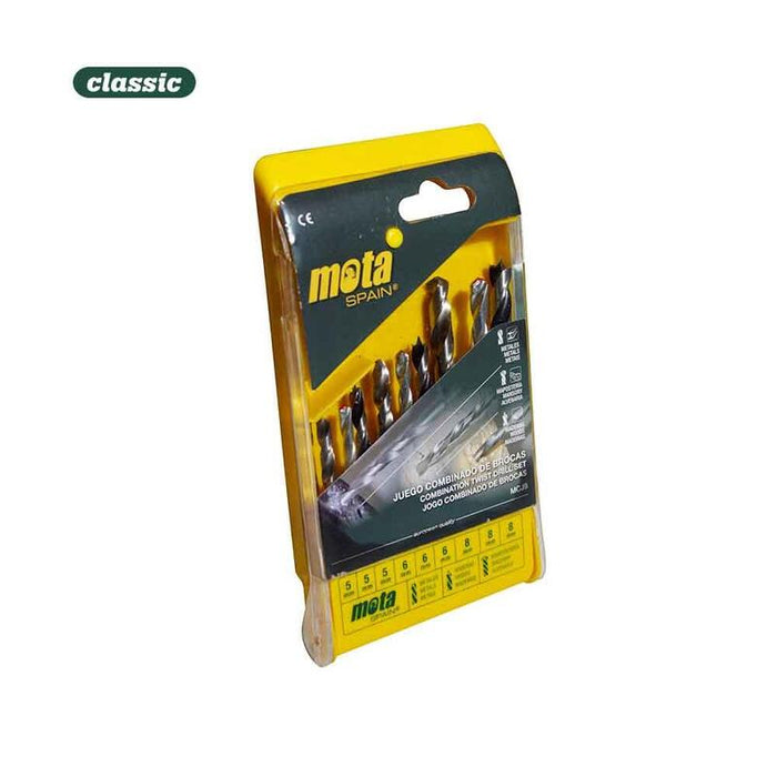 Juego 9 Brocas A.R Widia, Metal Y Madera 5/6/8mm Mcj9 Mota