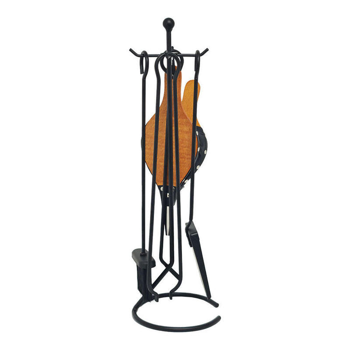 Juego De Chimenea Color Negro 5 Piezas 20,5 X 66 Cm