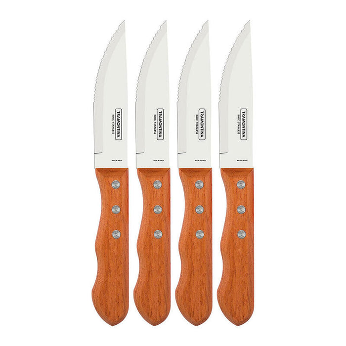 Juego De Cuchillos De Asado Jumbo 4 Piezas Dynamic Tramontina