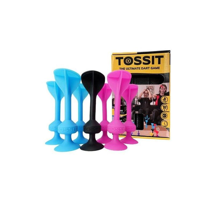 Juego De Dardos Con Ventosas De Silicona Tossit Set Inicial  Azul Y Rosa