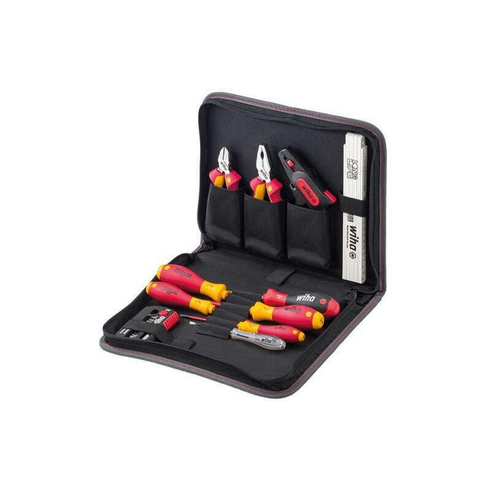 Juego De Herramientas Wiha Para Electricistas (Rojo/Amarillo, 32 Piezas, Con Bolsa)